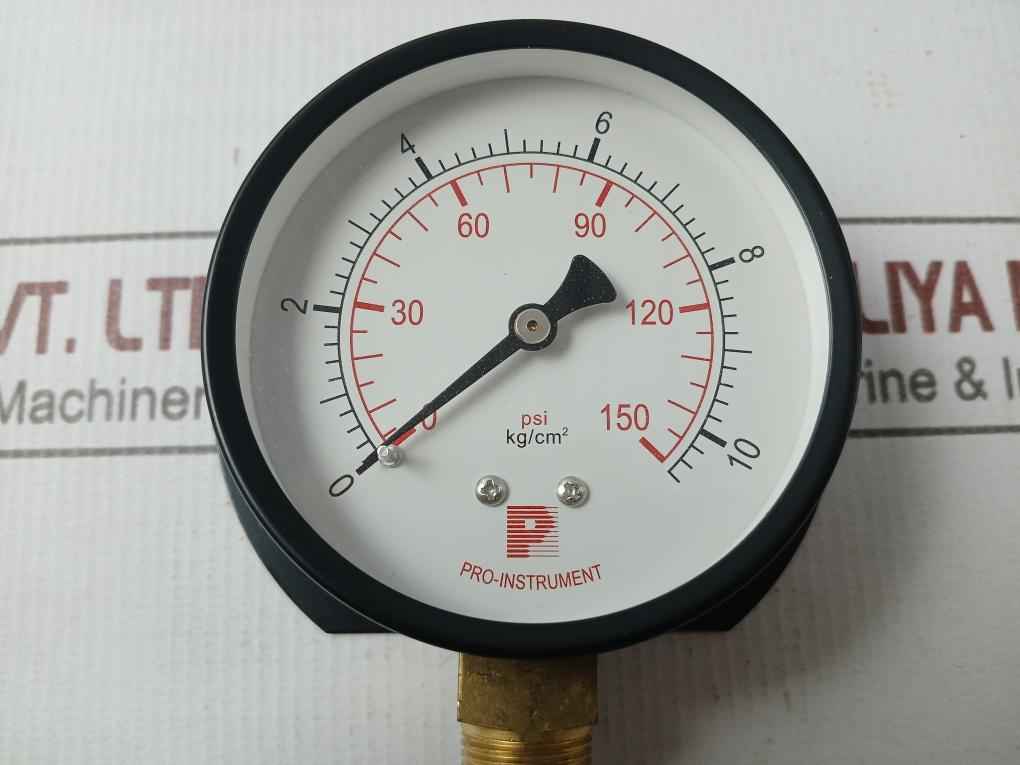 Pro-instrument P100 P-b 3" Analog Pressure Gauge 0-10 Kg/Cm² 0-150 Ps