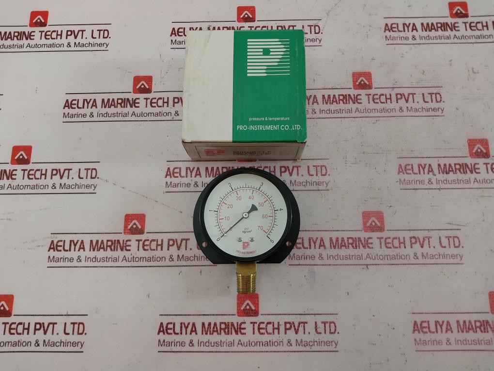 Pro-instrument P100 P-b 3" Pressure Gauge 0 To 70 Psi 0 To 5 Kg/Cm2