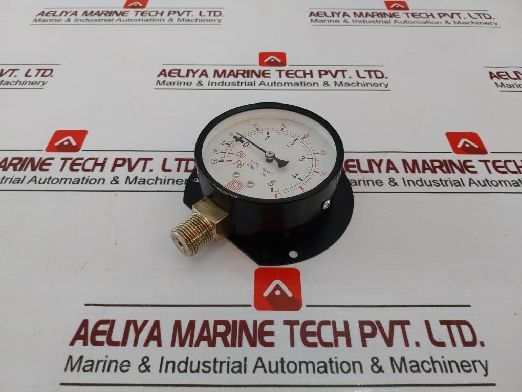 Pro-instrument P100 P-b 3" Pressure Temperature Gauge 3/8"Pt -76 Cmhg, 0-70 Psi
