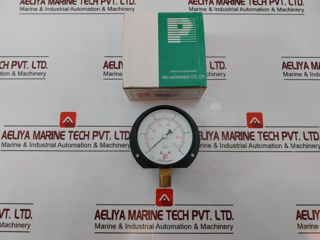 Pro-instrument P100 P-b 3" Pressure Gauge 0 To 70 Psi 0 To 5 Kg/Cm2 Kc-h20