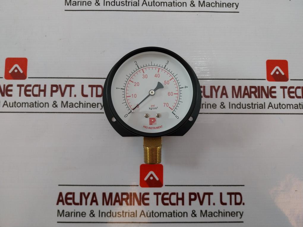 Pro-instrument P100 P-b 3" Pressure Gauge 0 To 70 Psi 0 To 5 Kg/Cm2 Kc-h20