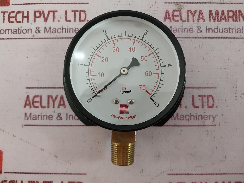 Pro-instrument Pressure Gauge 0-70 Psi 0-5 Kg/Cm2