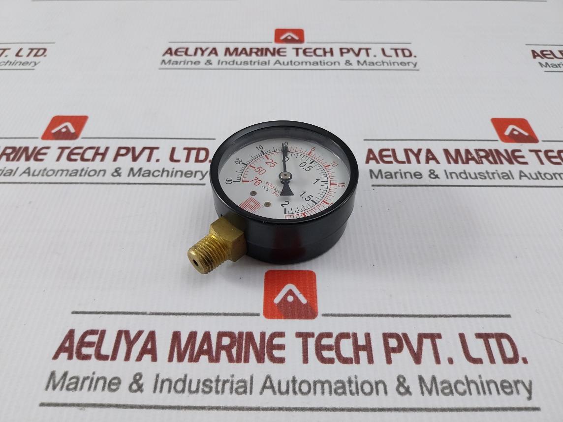 Pro-instrument 2.5"C-ax1/4Pt Pressure Gauge 0–25 Psi/0–2 Kg/Cm²