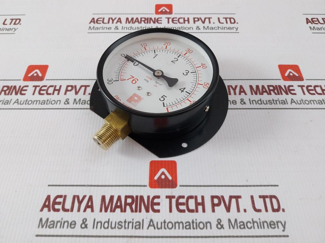 Pro-instrument 4"C-bx3/8Pt Compound Pressure Gauge 76Cmhg To 5Kg/Cm² 3/8 Pt