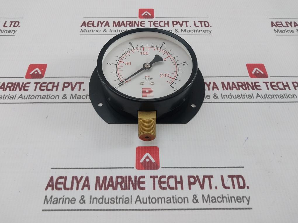 Pro-instrument Kc-l17 Pressure & Temperature Gauge 0-200 Psi