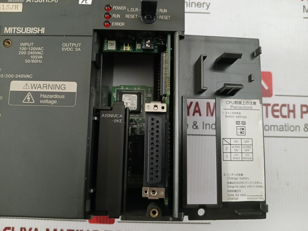 Programmable Logic Controller Cpu Unit 100-120Vac Mitsubishi A1Sjhcpu