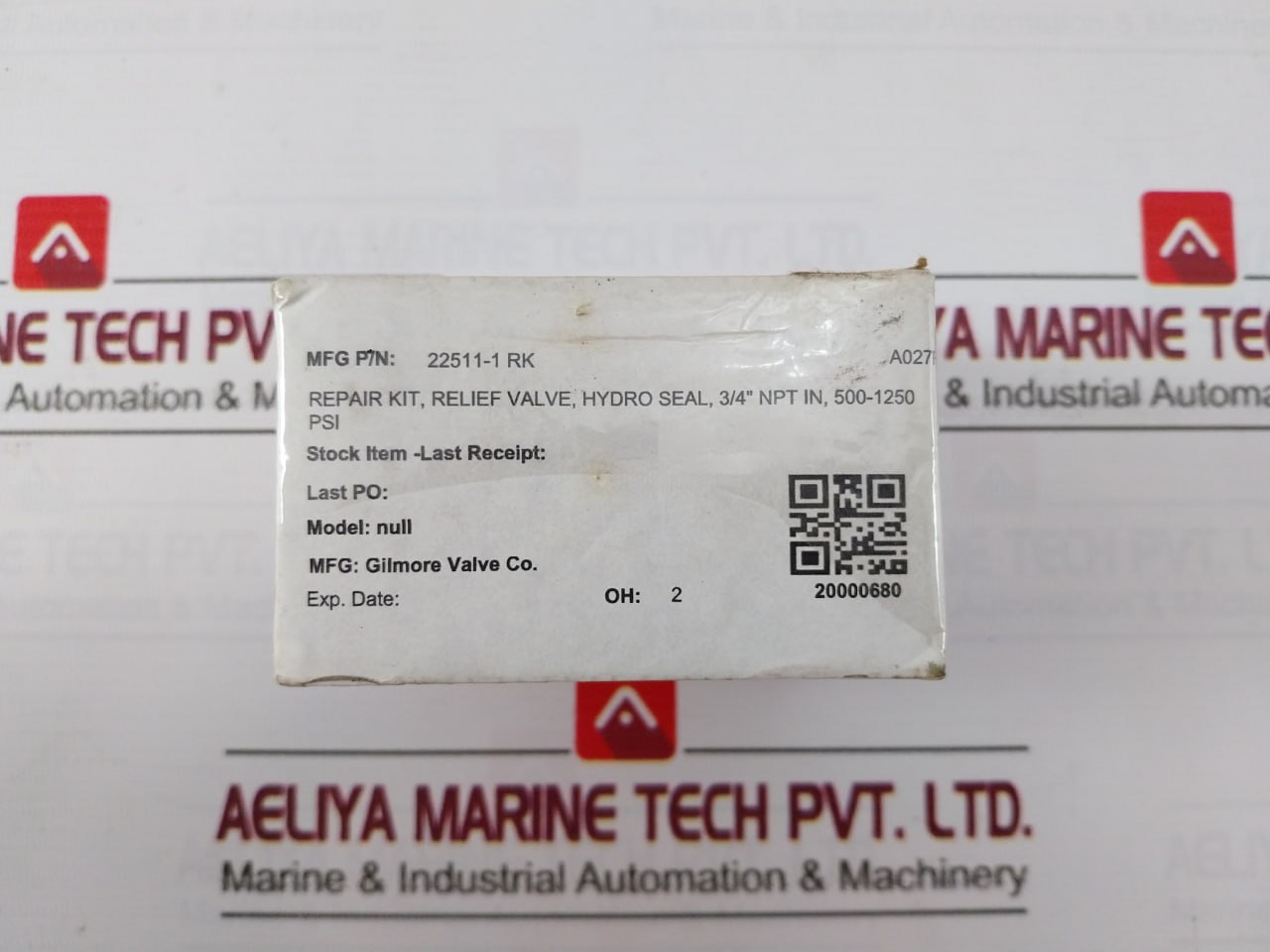 Proserv 18100-003B Relief Valve Repair Kit 22511-1 Rk Rev: T 500-1250 Psi
