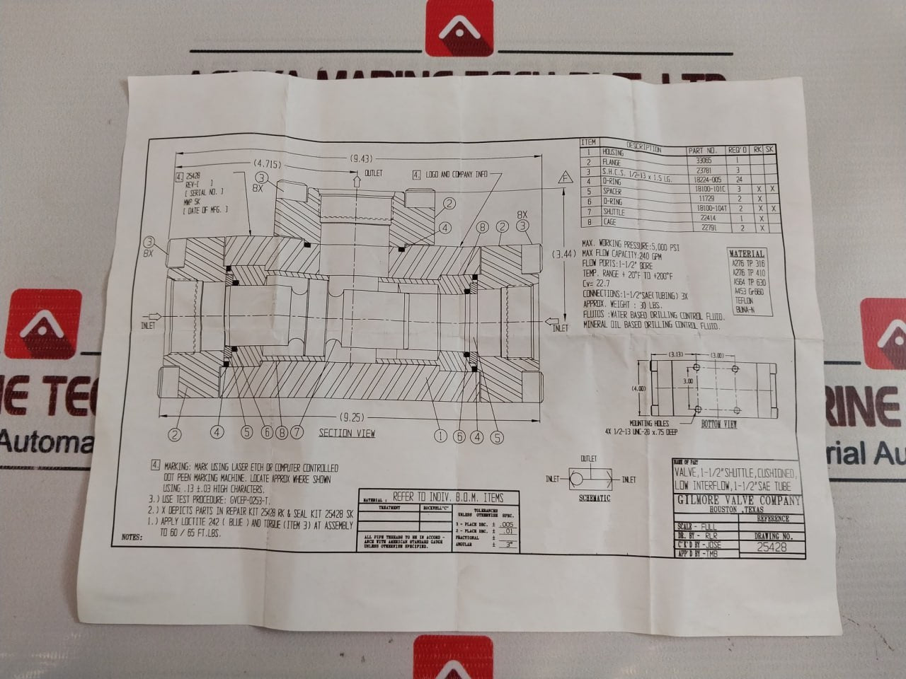 Proserv 25428 Rk Repair Kit Ver 006