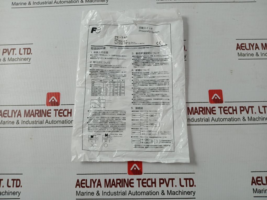 Proximity Switch Pe-t4D Fuji Electric 10-30Vdc 200Ma 16Ft