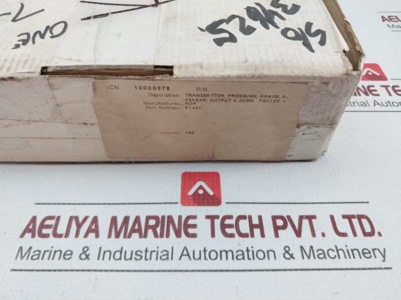 Ps-2120 Pressure Transmitter 0-450 Bar 4-20 Ma 28V Scan-sense