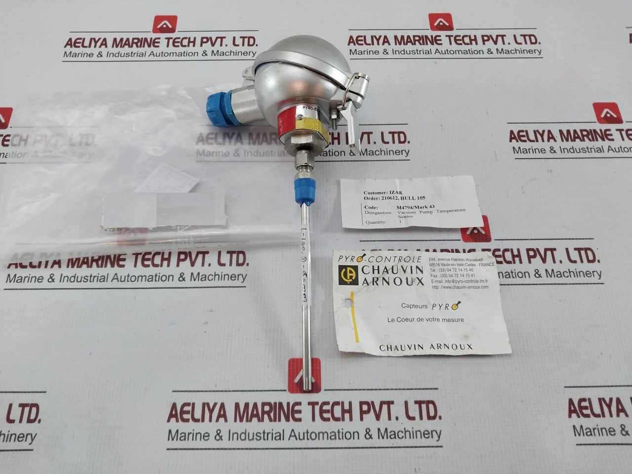 Pt100 Vacuum Pump Temperature Sensor Pyro-controle