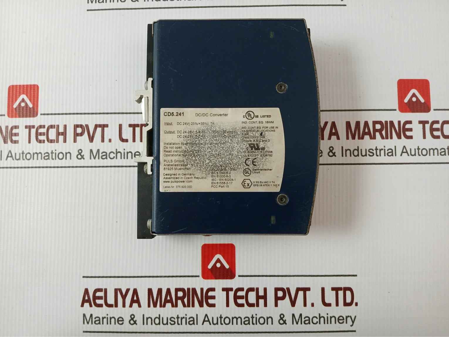 Puls Cd5.241 Dc/Dc Converter Iec 60950-1(Cb) -25 To +60 Deg C