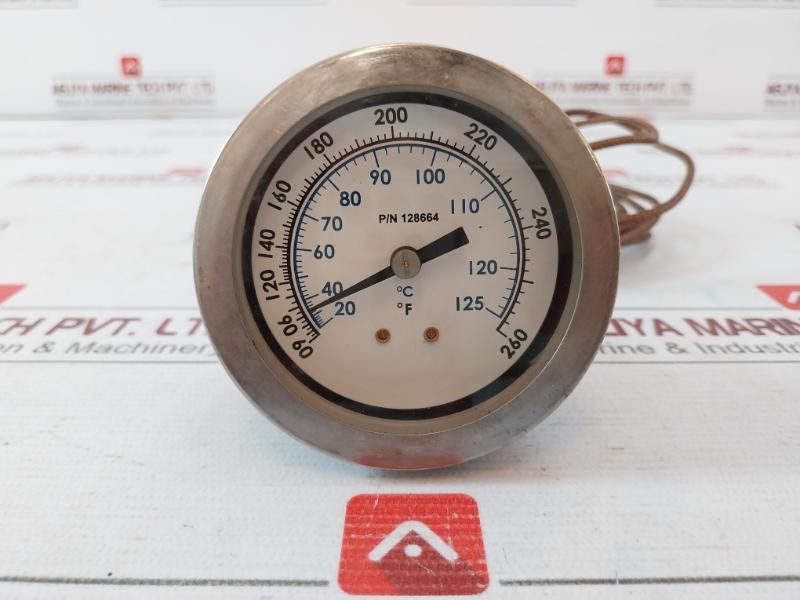 Quincy 128664 Temperature Gauge Indicator 60 To 260°F
