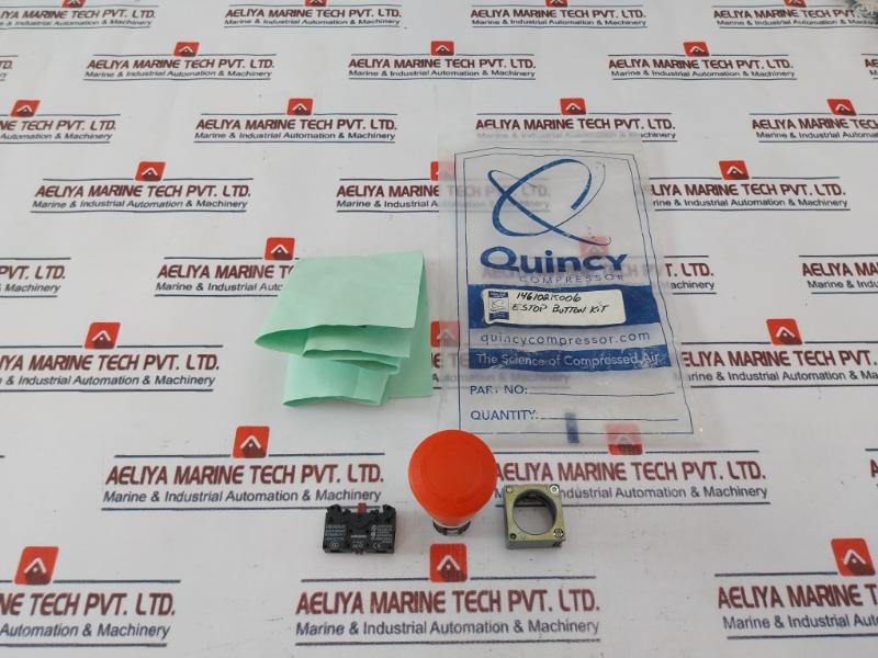 Quincy Compressor 146102K006 Estop Button 1/4 Turn, 3Sb3400-0C Contact Block Kit