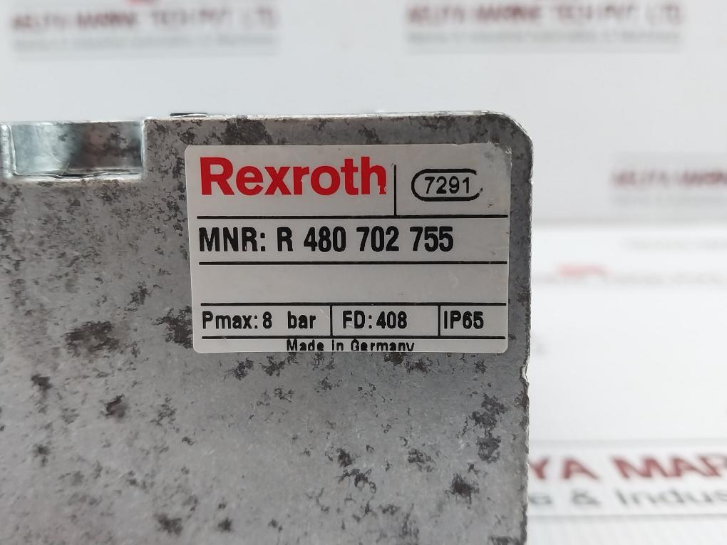 R 480 702 755 Rexroth Directional Control Valve Block Assembly 8Bar