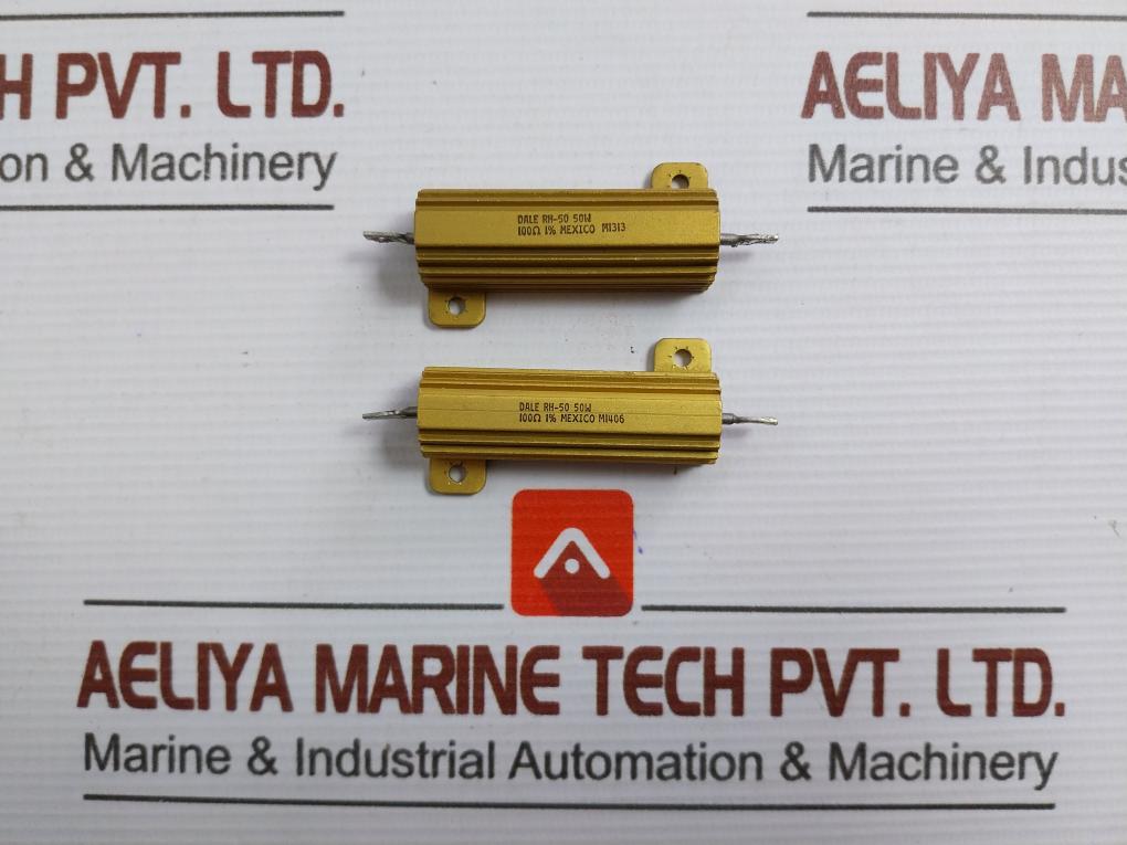 RH-50-Wirewound-Chassis-Mount-Resistor-50W-100-1-Dale-Lot-Of-2X-210537-1