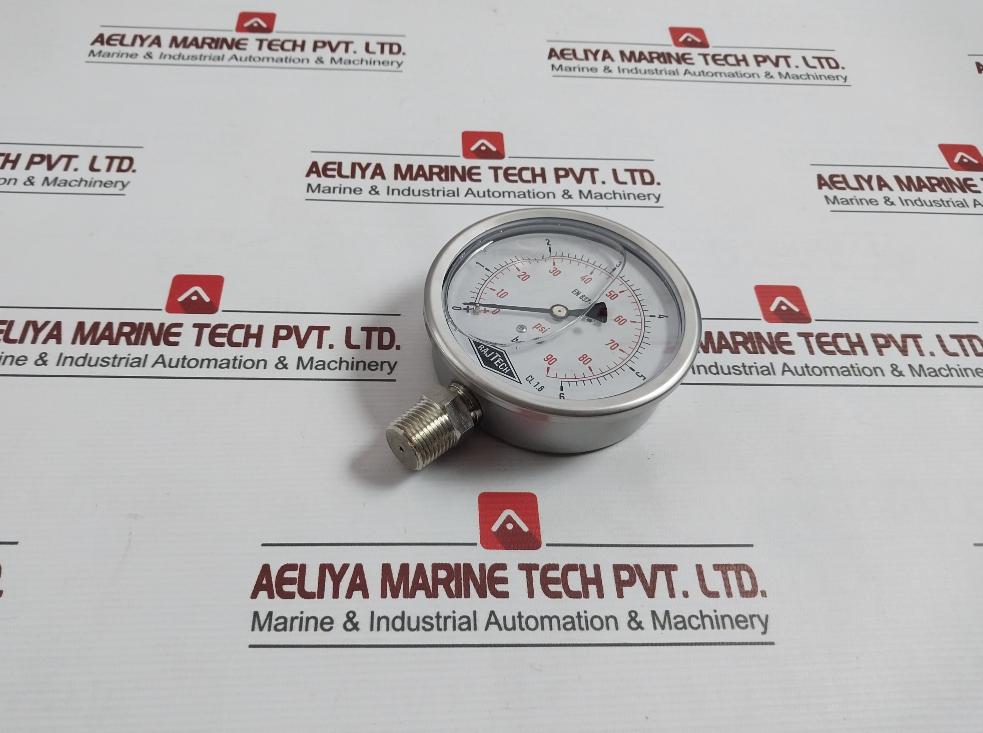 Rajtech En 837-1 Glycerine Pressure Gauge 0-90 Psi/0-6 Bar