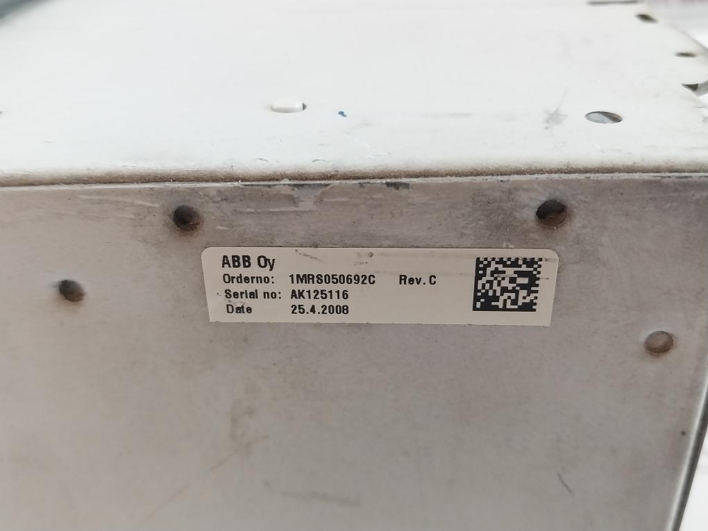 Ref610C11Hcnr 02 Abb 110-250 Vdc/50-60Hz Feeder Protection Relay