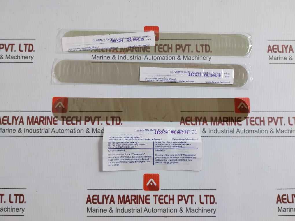 Reflex Gauge Glass Kit For Boiler Tank Level Gauge 280X34 M.M Px 380280