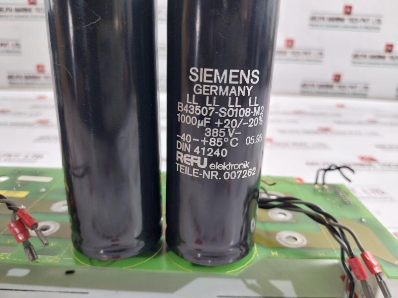 REFU ELEKTRONIK 0011032/A1 PCB Two Sided Module W/ Siemens Capacitor B43507-S01