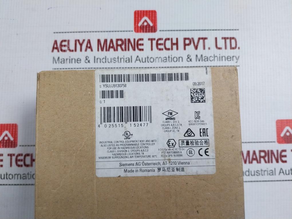 Regulated Power Supply 50/60Hz 307-1Ea01-0Aa0 Siemens