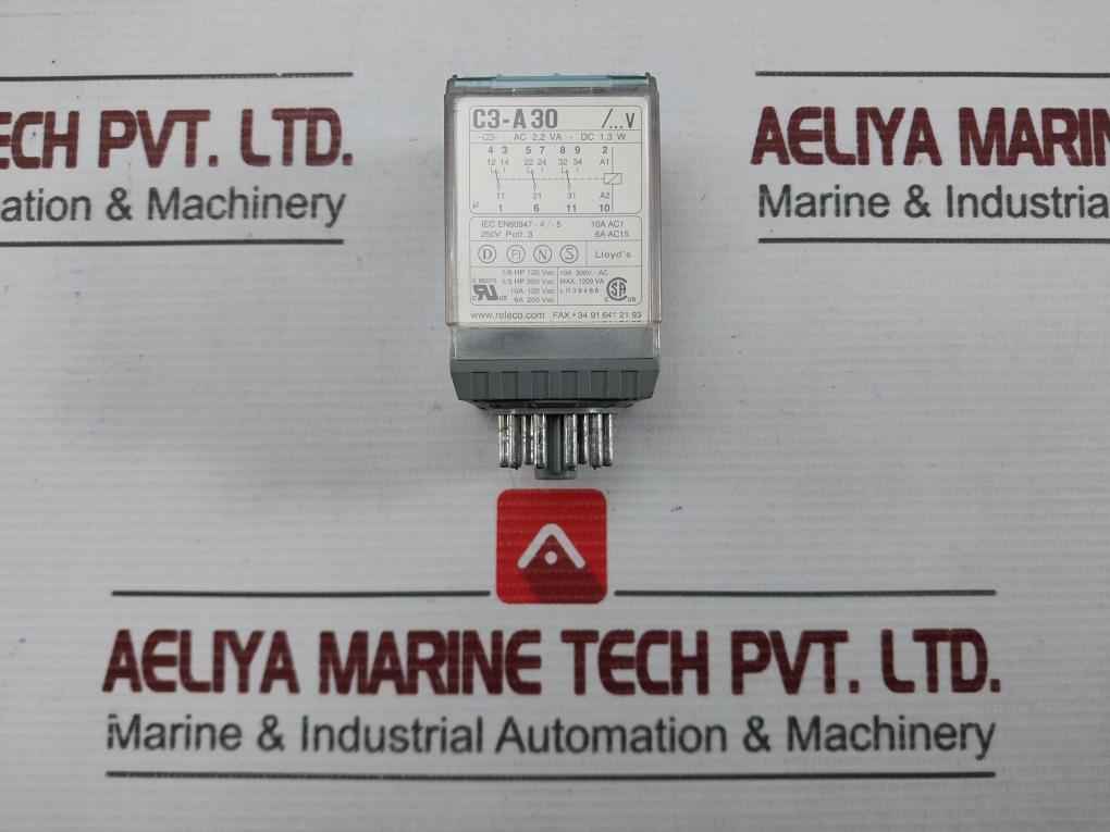 Releco C3-a 30 Power Relay With Base