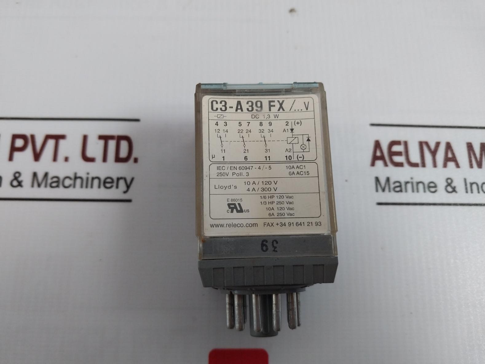 Releco Mr-c Relay Dc24V 250V Poll.3 10A/120V 6A 250Vac