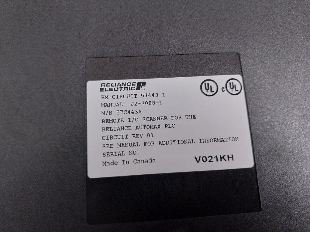 Reliance 57C443A 57443-1 Remote I/O Scanner For The Reliance Automax PLC