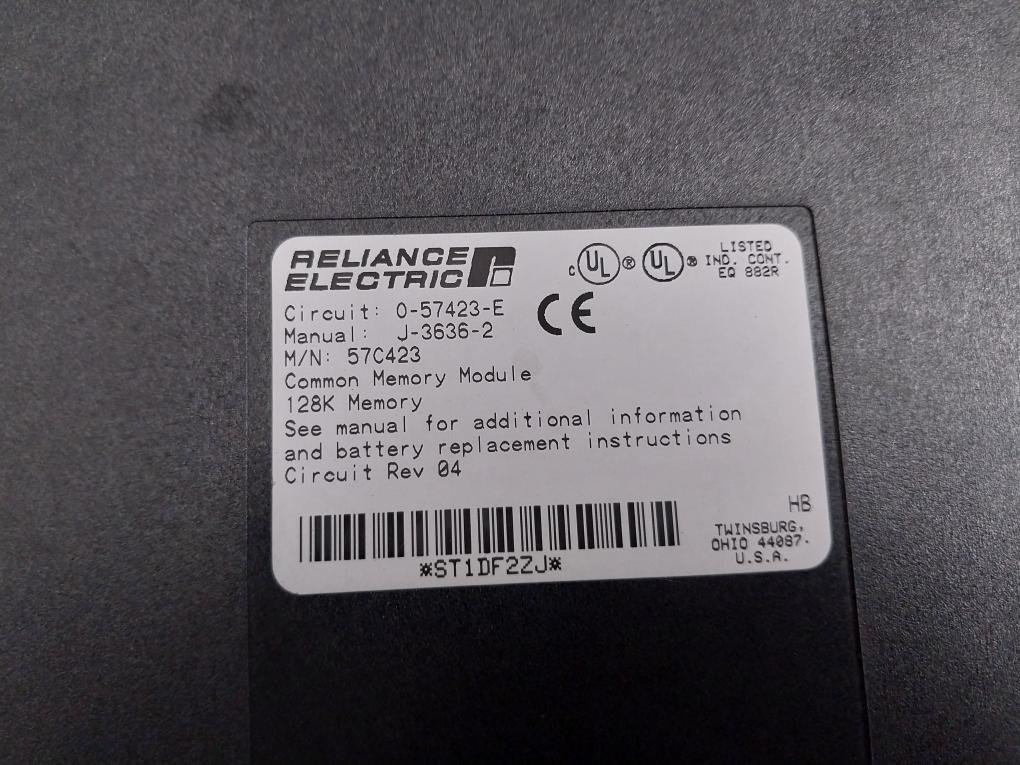 Reliance Electric 57C423 Common Memory Module 0-57423-E