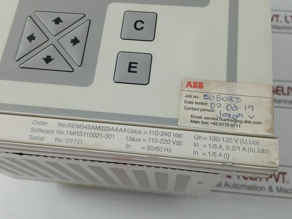 Rem545Am223Aaaa Protection Relay Abb