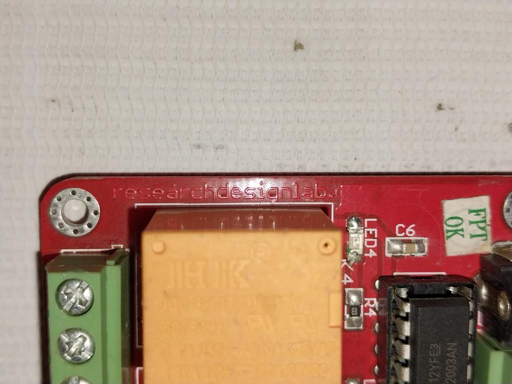 Research Design Lab Rdl/4Rb/15/001/V6.0 Usb Relay Board