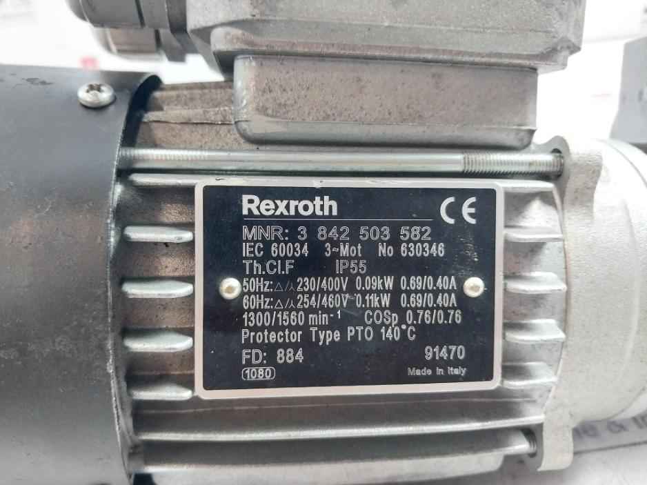 Rexroth 3 842 503 582 3-phase Thermal Protection Drive Motor Iec 60034 Ip55
