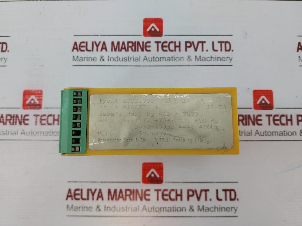Rheintacho 5300.001 Speed Relay 24Vdc Range 1.5-400Hz