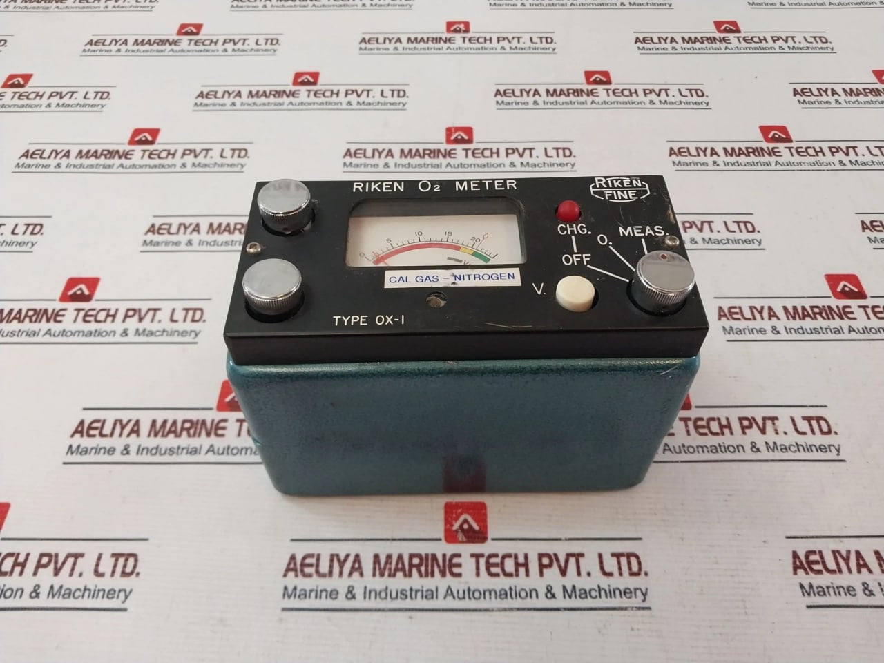 Riken Fine Ox-1 Combustible Gas Detector Monitor Ac 100V