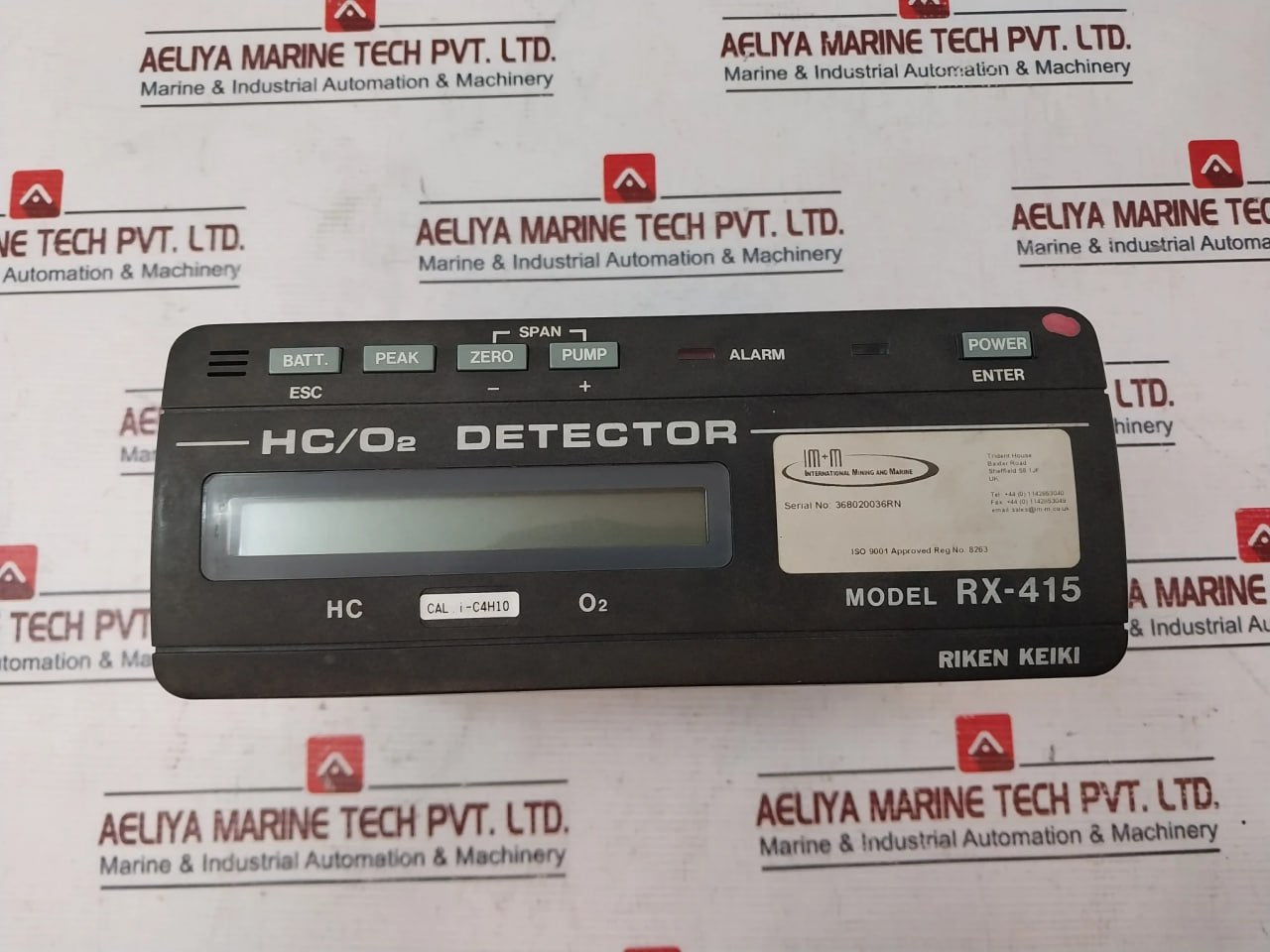 Riken Keiki Rx-415 Gas Detector Hc/O2