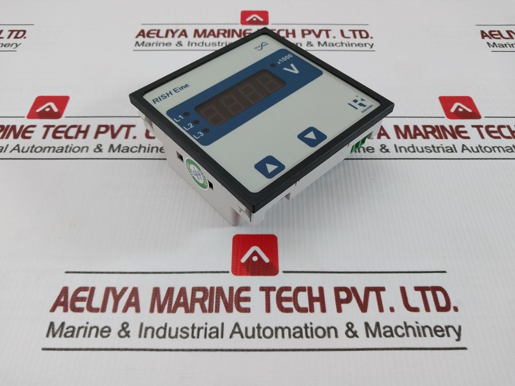 Rish Eine 3V Digital Panel Meter 40V-300V Ac/Dc Rishabh