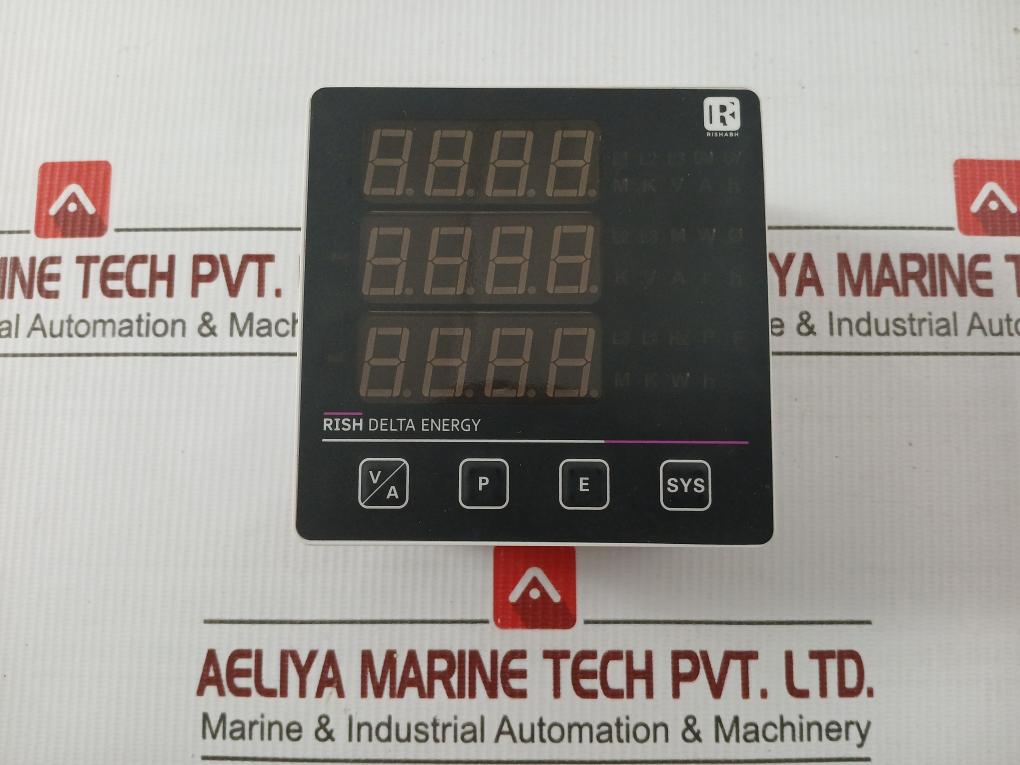 Rishabh 3Ph 40-300Vac-dc 45-65Hz Rish Delta Digital Energy Meter