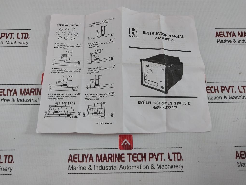 Analog Power Meter Wl91-k5Cl1N1Aw9000 Rishabh Instruments