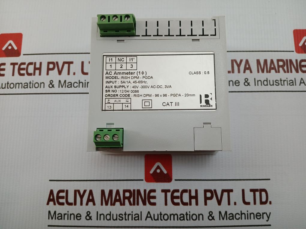 Digital Panel Meter Rish Dpm-pgda Rishabh 40V-300V Ac-dc
