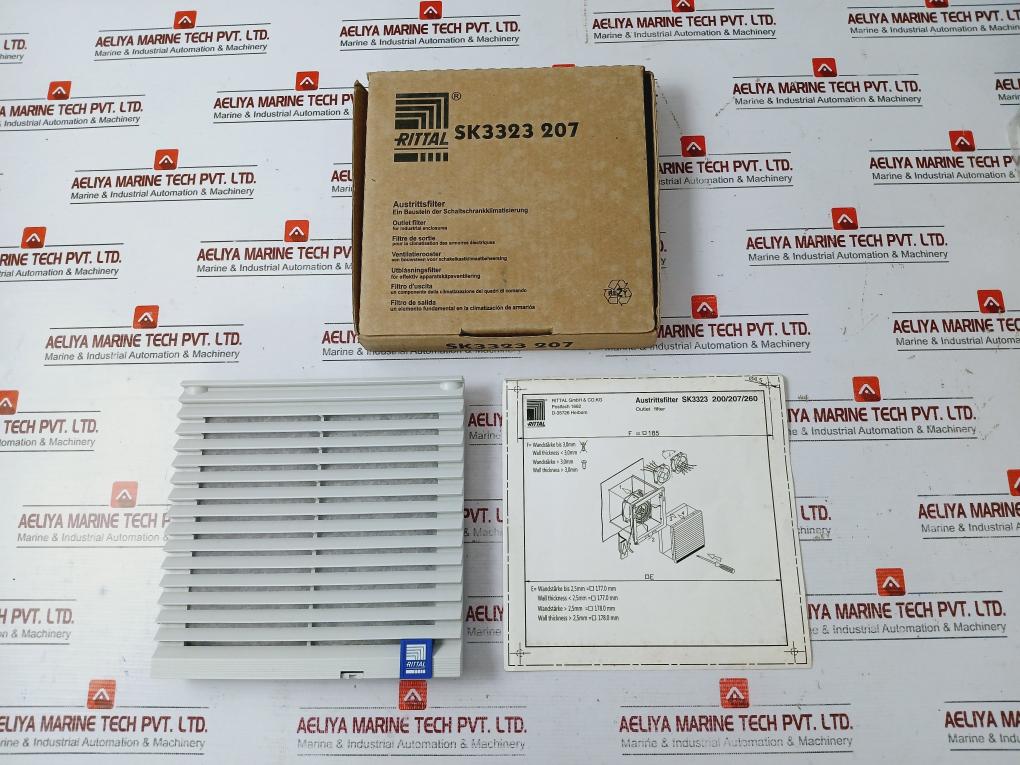 Rittal Sk3323 207 Outlet Filter For Industrial Enclosures