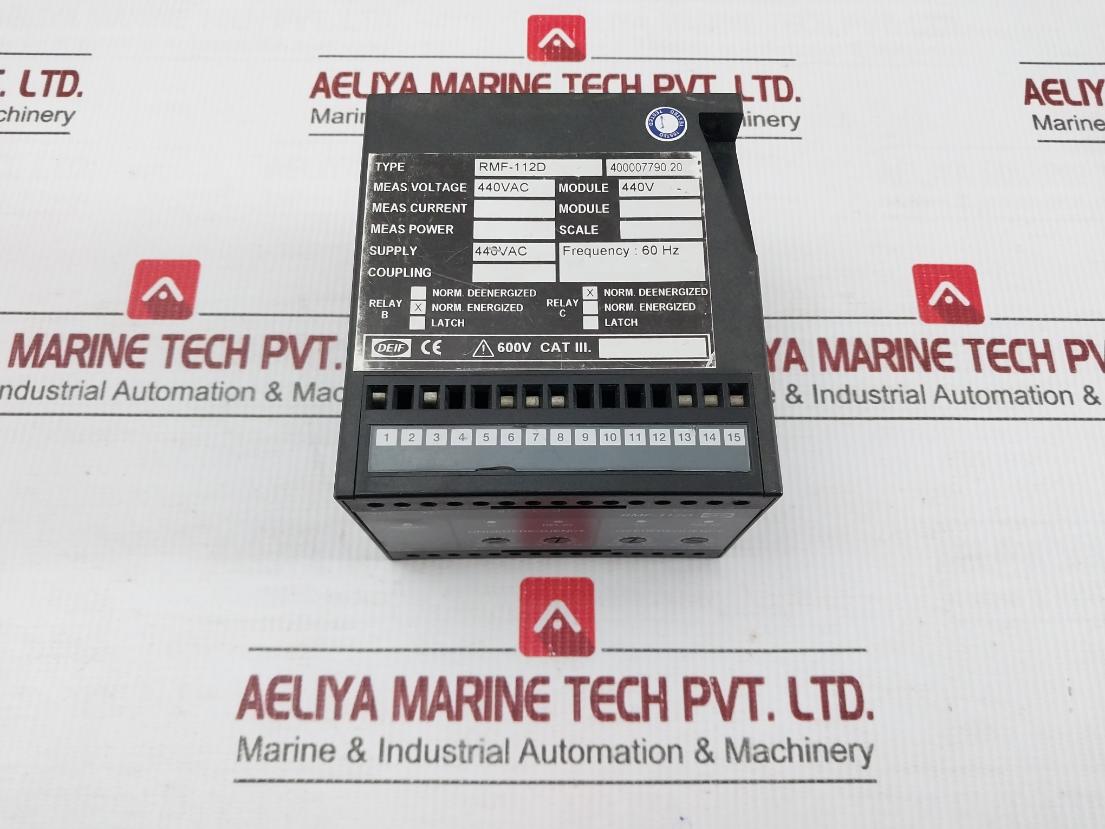 Rmf-112D Deif Frequency Relay 440Vac 60Hz