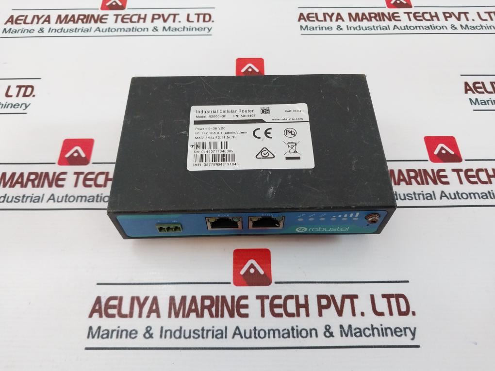 Robustel R2000-3P Industrial Cellular Router A014407 9~36 Vdc