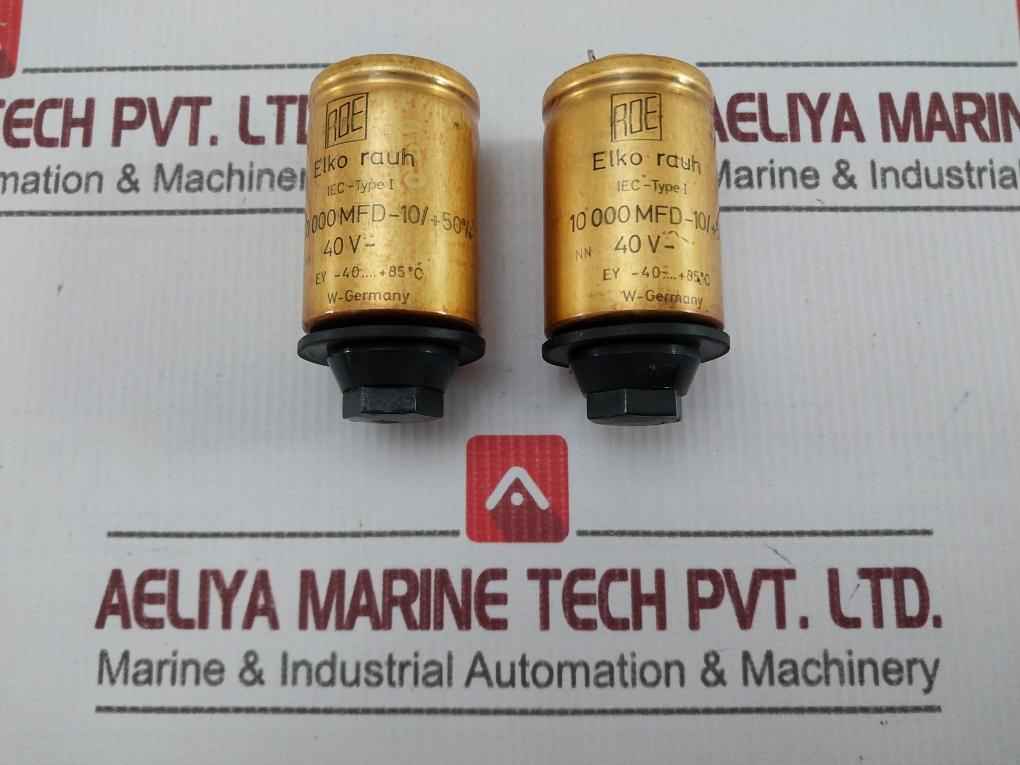 Roe 10 000 Mfd-10/+50% Electrolytic Capacitor Used