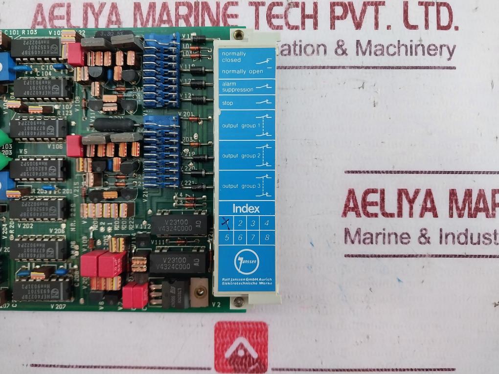 Rolf Janssen Bm 06 Pcb For Emergency Stop Control Nr. 229