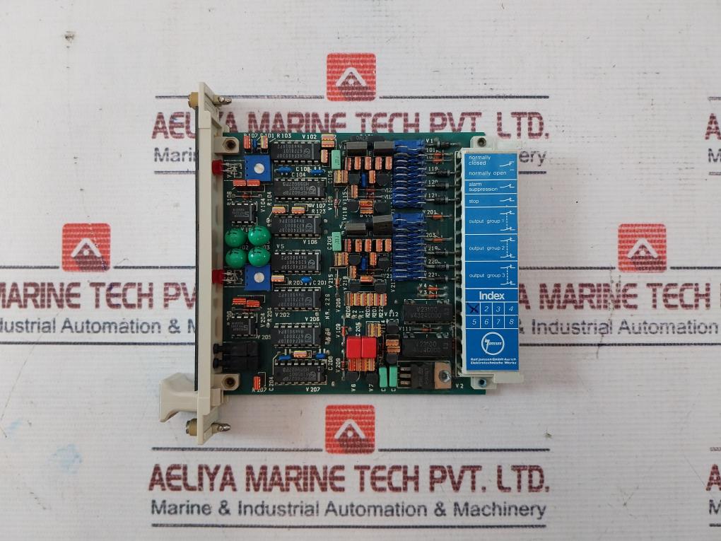 Rolf Janssen Bm 06 Printed Circuit Board For Overspeed Controller Nr.229
