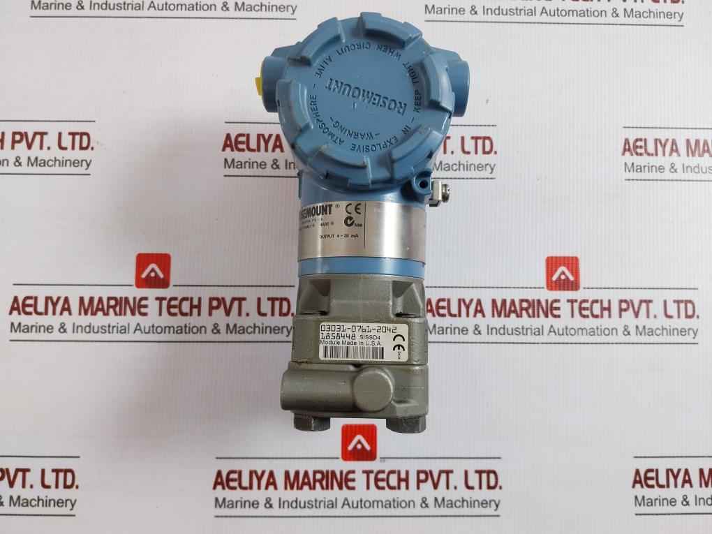 03031-0059-0007 Rosemount Pressure Transmitter Supply-10.5-55 Vdc Rev Aa