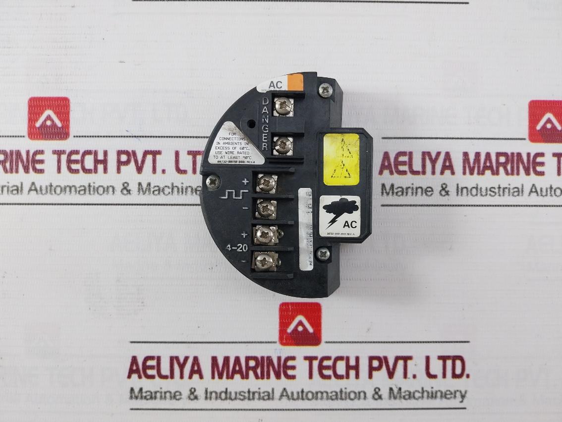 Rosemount 08732-00150-0001 Terminal Block 60°C Rev A
