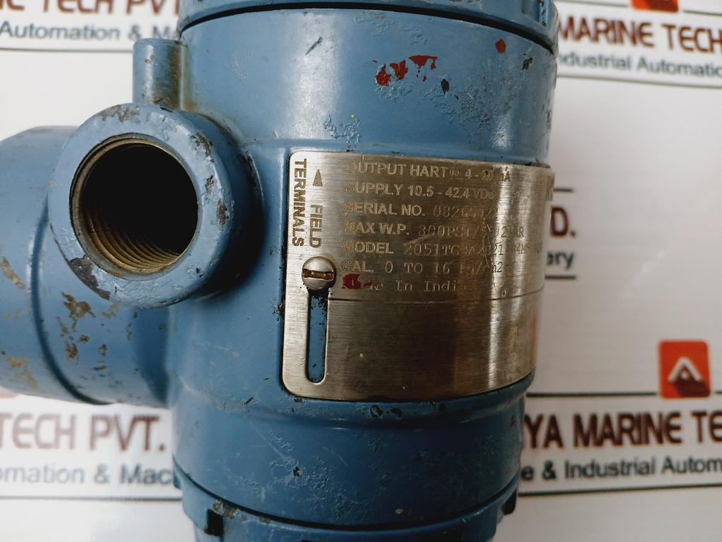 Rosemount 2051Tg3A2B21Ab4M5D4Q4 Pressure Transmitter 10.5-42.4 Vdc.