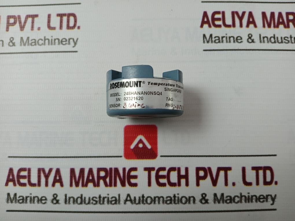 Rosemount 248Hanan0Nsq4 Temperature Transmitter 01111-1401-0002 12-42.4Vdc