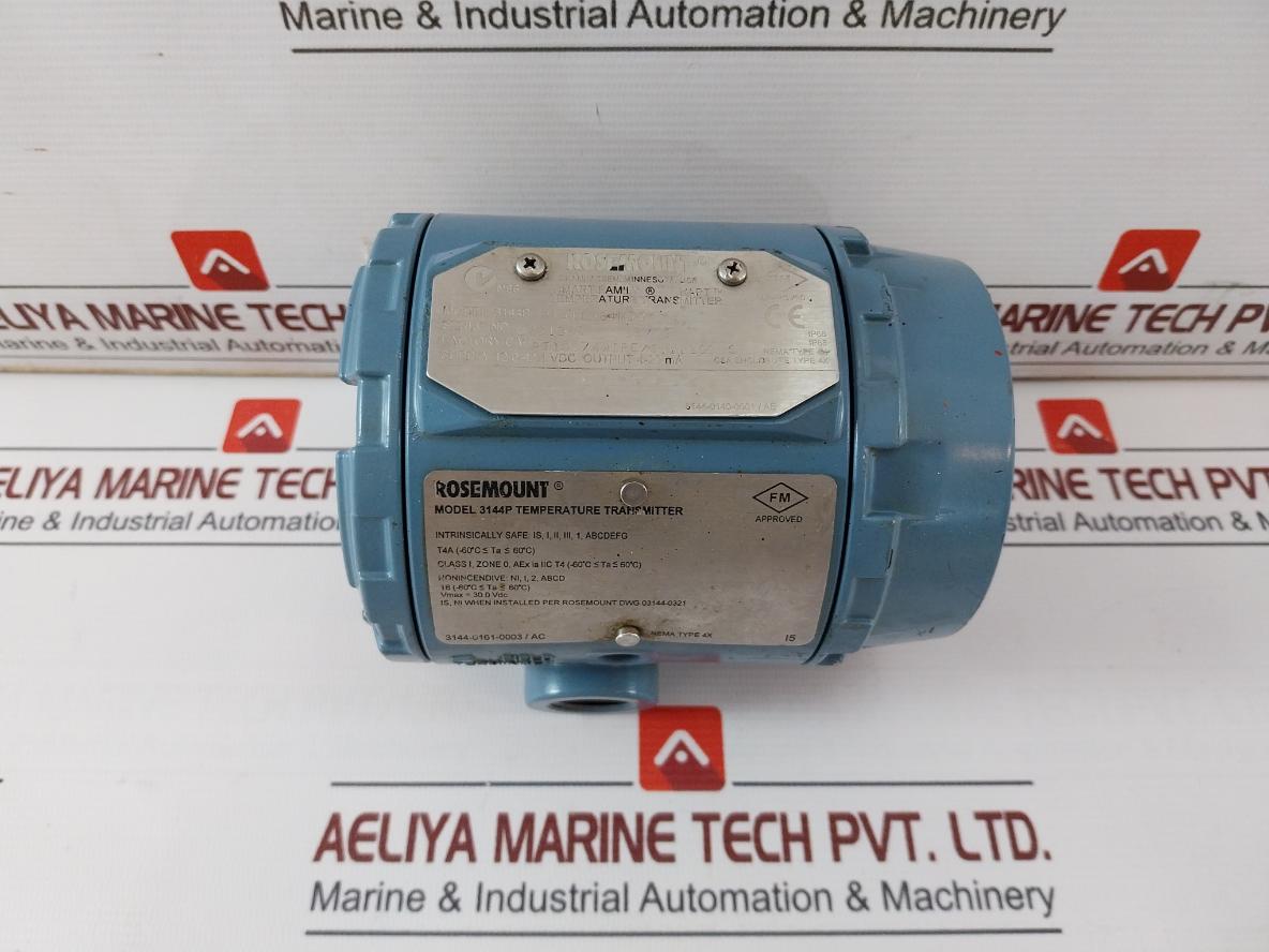 Rosemount 3144P Temperature Transmitter 4-20Ma Ip68 12.0-42.4 Vdc